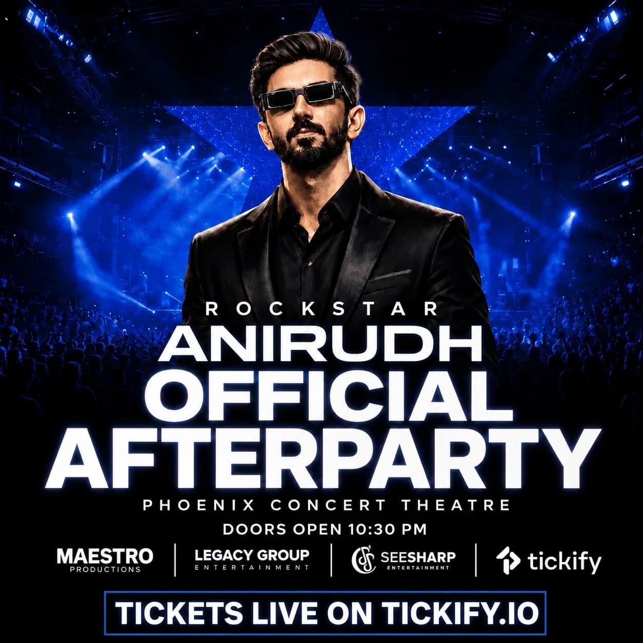 Anirudh Official Afterparty poster